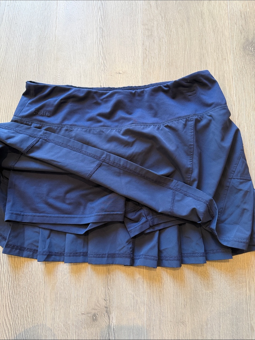 bolle Navy Blue Athletic Tennis / Running Skirt with built in shorts. - Picture 4 of 4